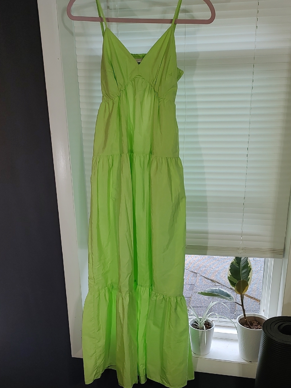 a new day Bright Chartreuse Slip Dress